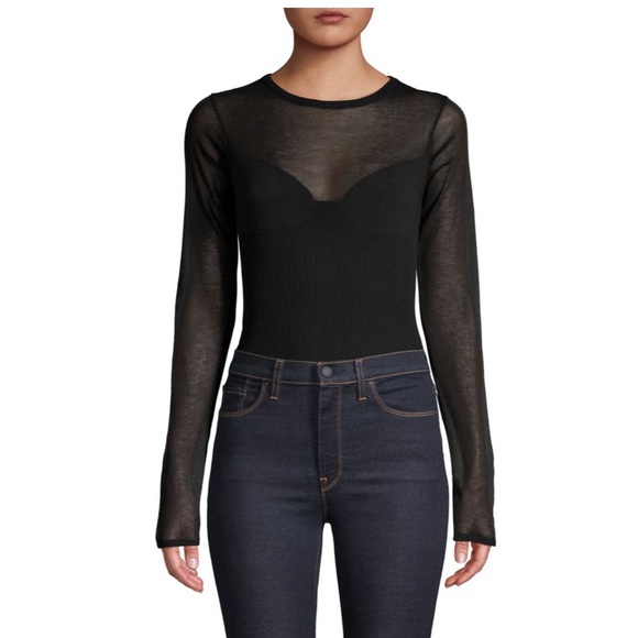 Long Sleeve Ribbed Bodysuit - Picture 2 of 15